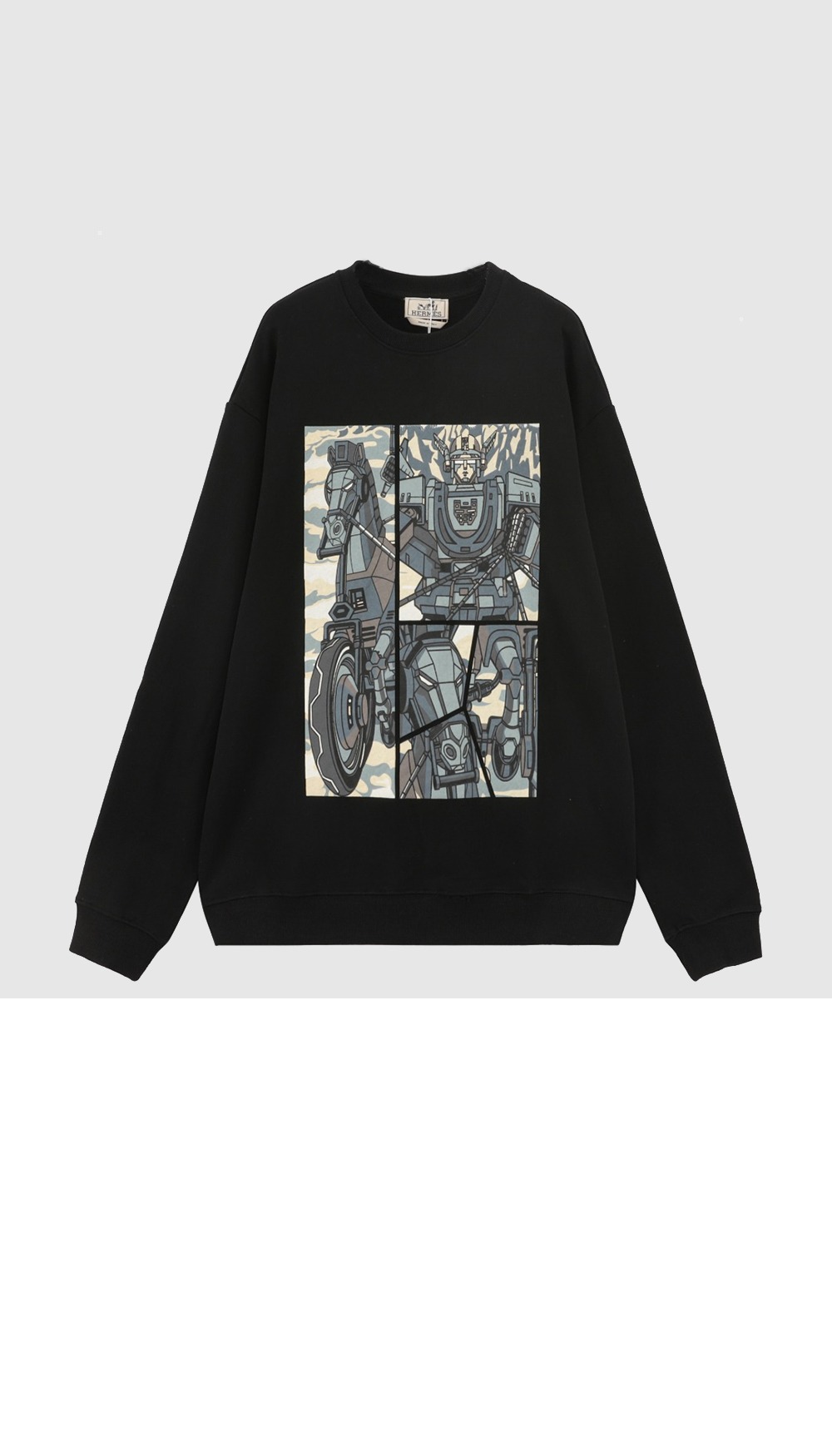 에르메스 플라워 코튼 톱