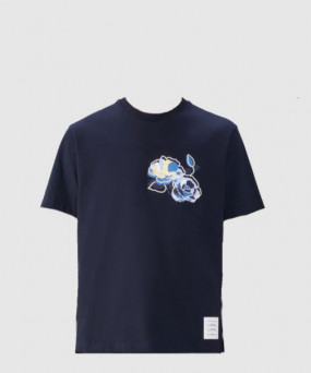 톰브라운 로고 프린트 반팔