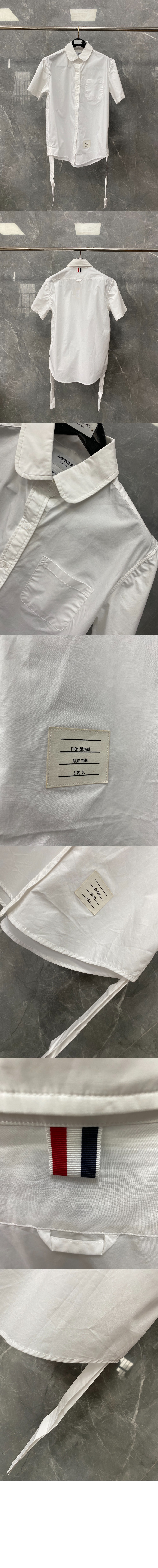 톰브라운 로고 프린트 반팔