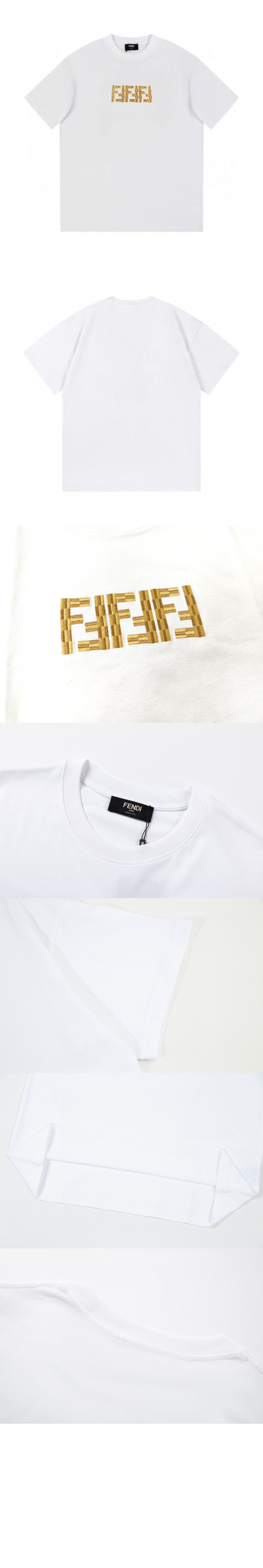 펜디 로고 프린트 반팔