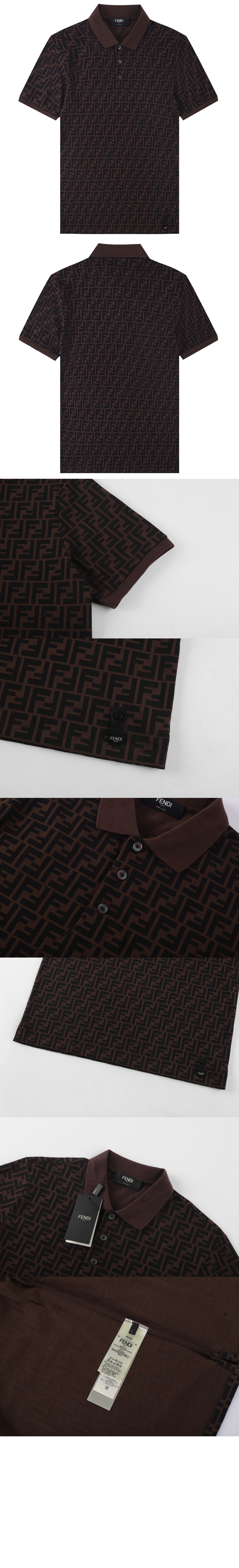 펜디 로고 프린트 반팔