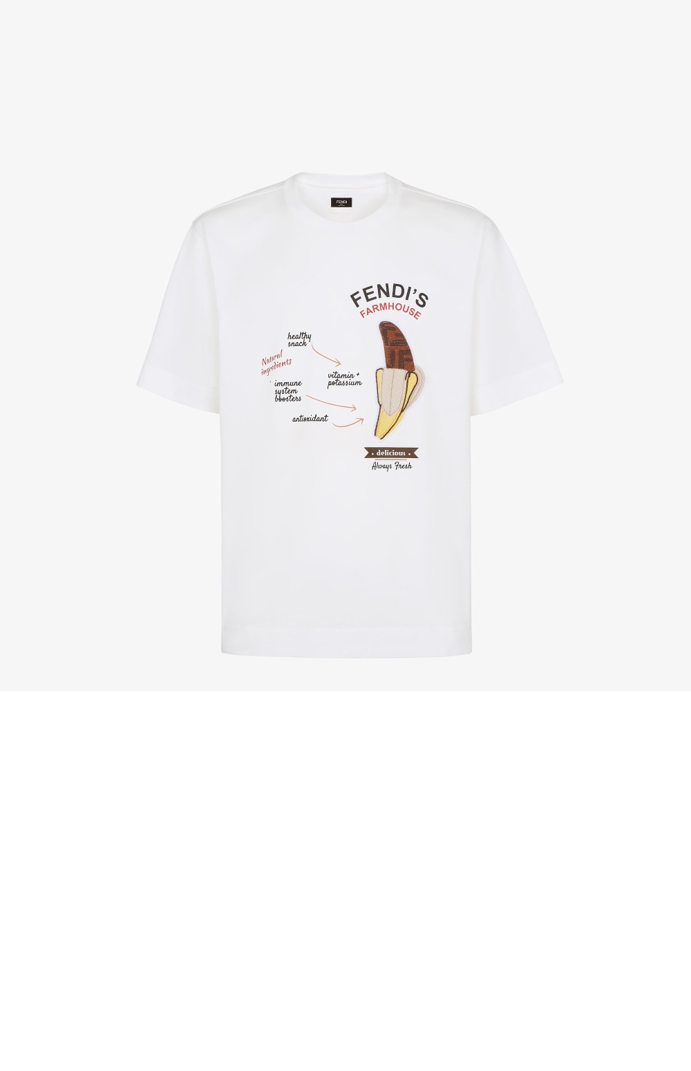 펜디 로고 프린트 반팔