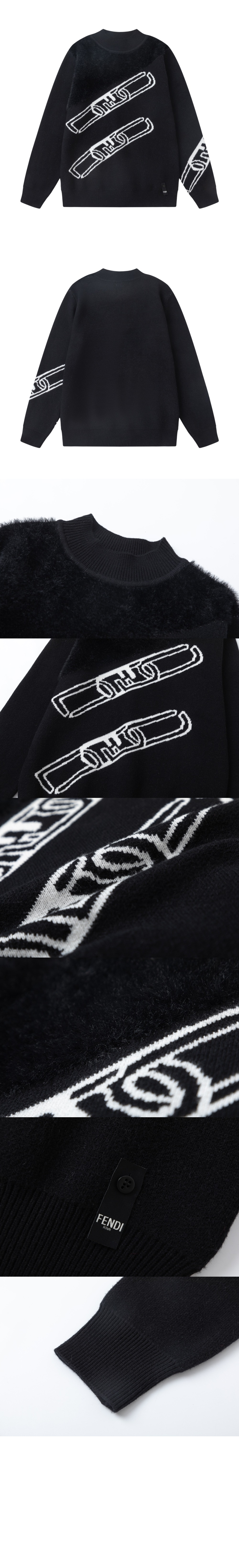 펜디 로고 프린트 톱