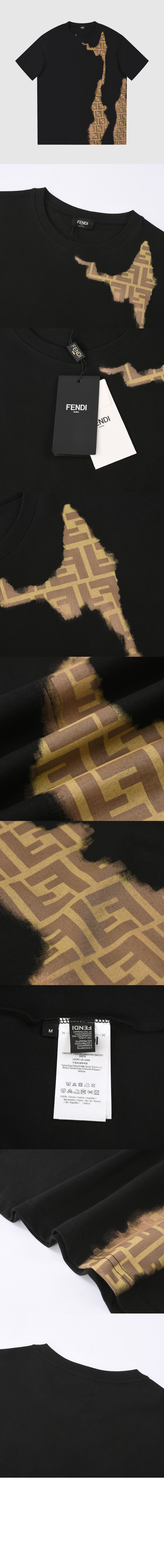 펜디 플라워 코튼 톱