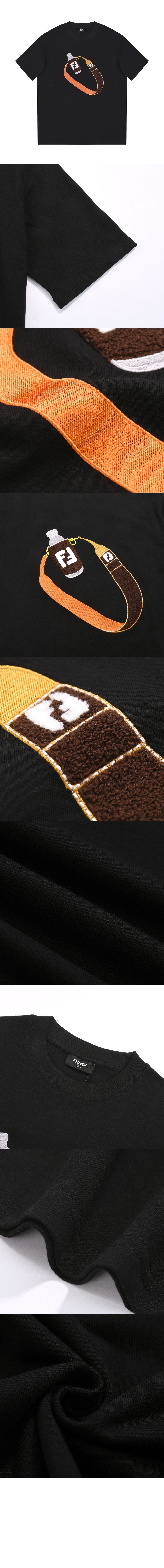 펜디 로고 프린트 반팔