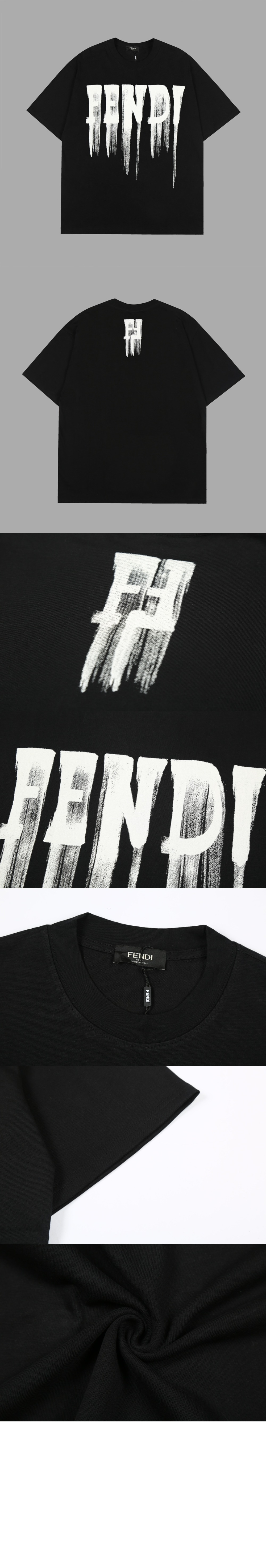 펜디 플라워 코튼 톱