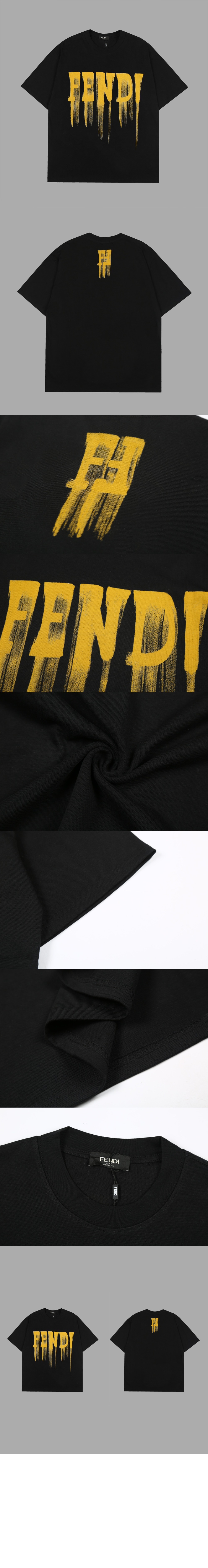 펜디 플라워 코튼 톱