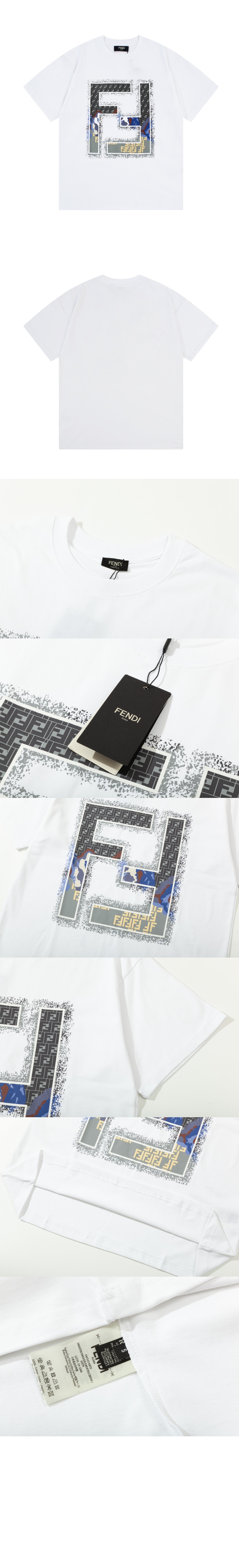 펜디 프린트 반팔