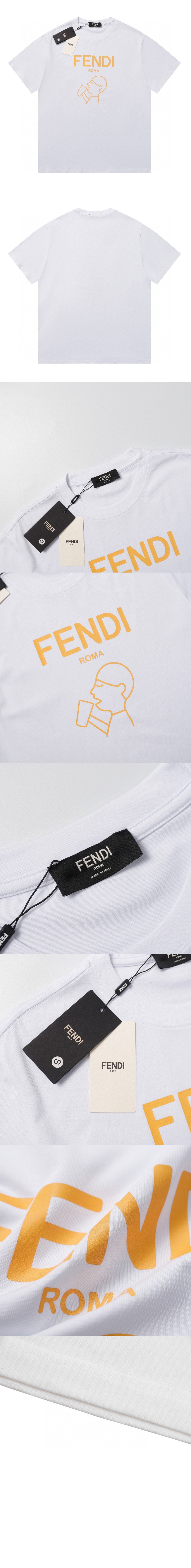 펜디 플라워 코튼 톱