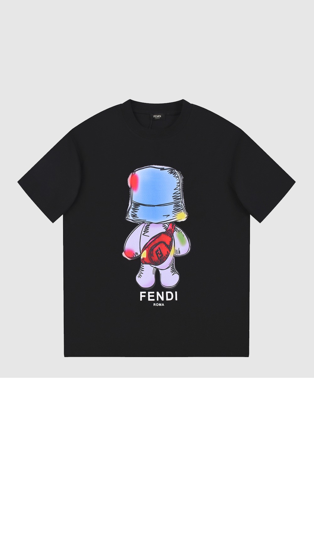 펜디 플라워 코튼 톱