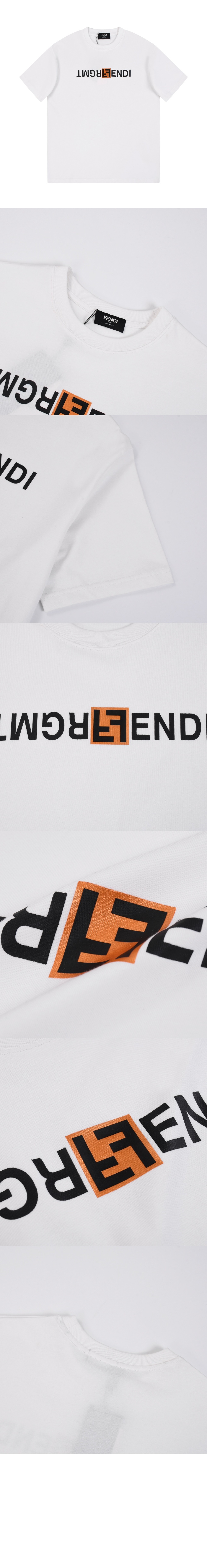 펜디 로고 프린트 반팔