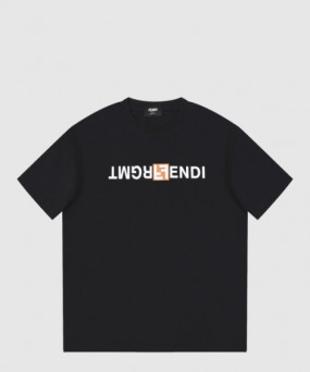 펜디 로고 프린트 반팔