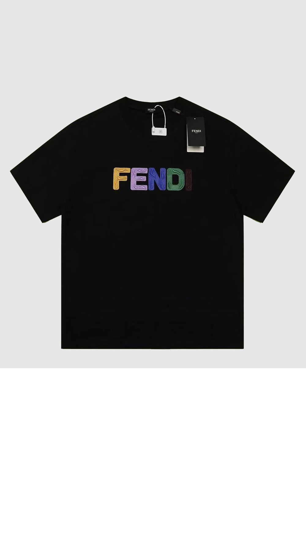 펜디 로고 프린트 반팔