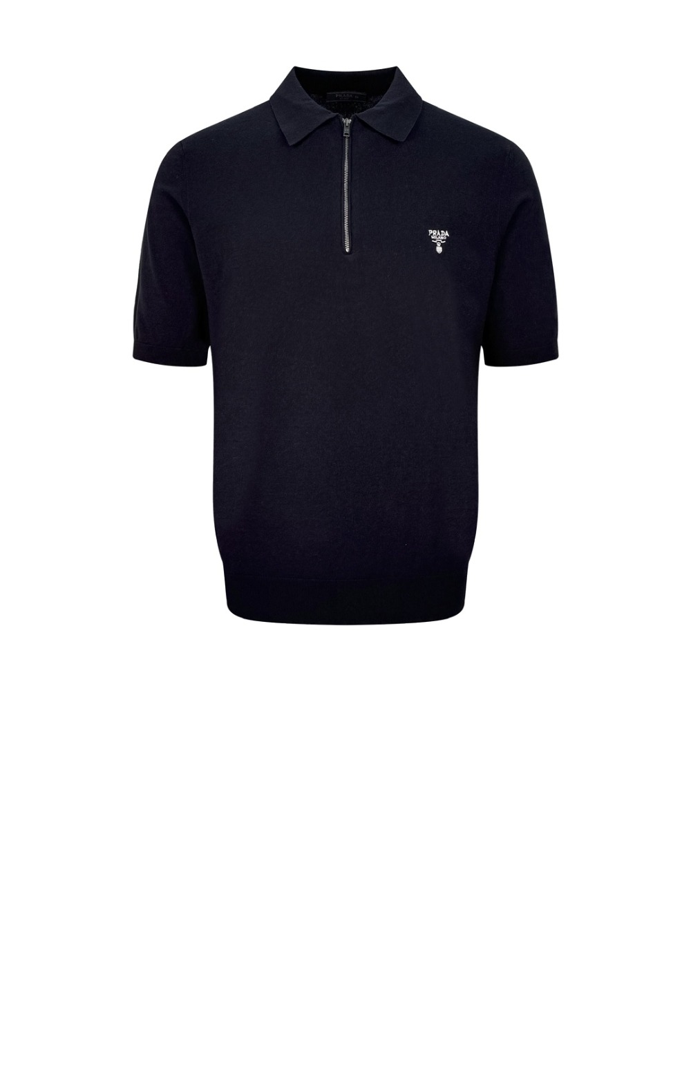 하프 지퍼 울 폴로 셔츠