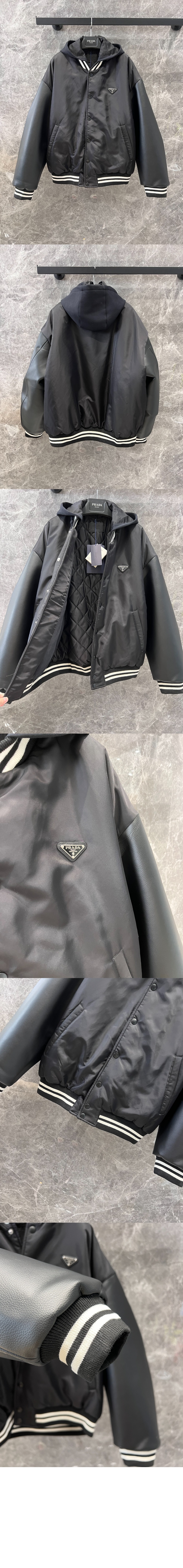프라다 오버사이즈 리나일론 바머 재킷