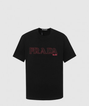 프라다 로고 프린트 반팔