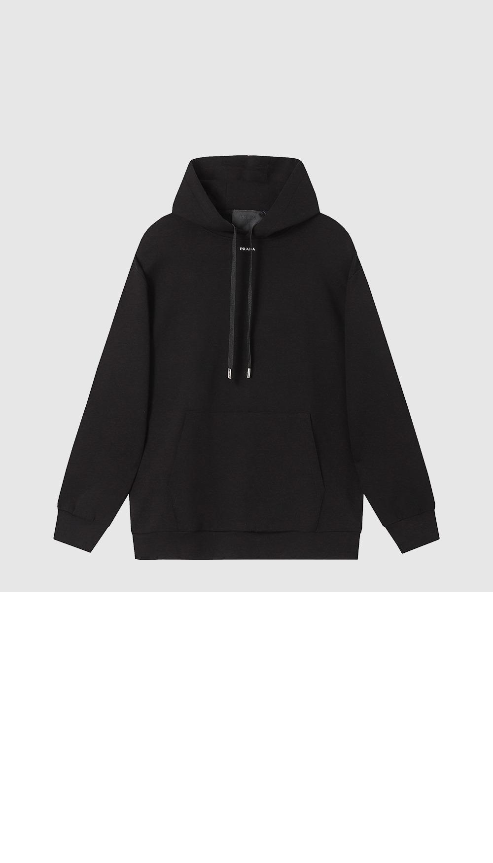 프라다 로고 후드 긴팔