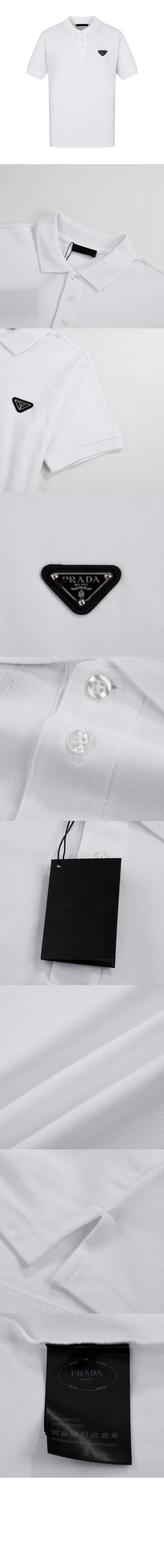 프라다 로고 프린트 반팔