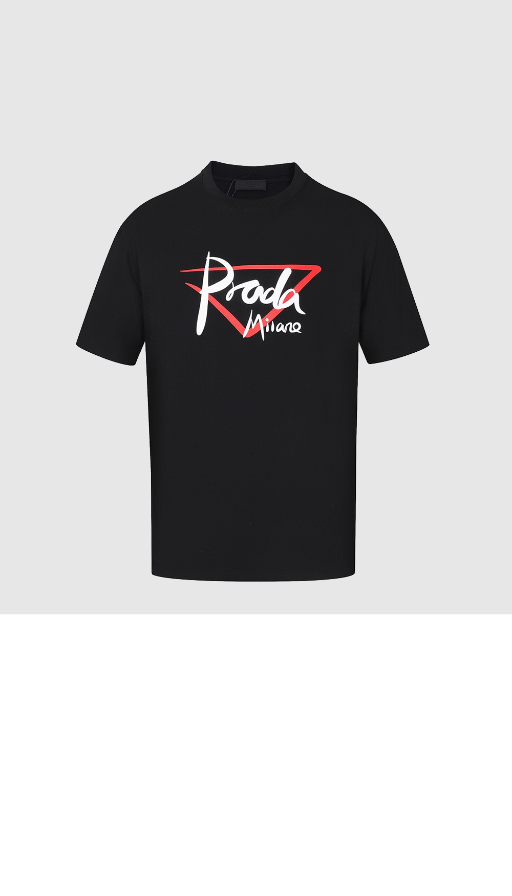 프라다 로고 프린트 반팔