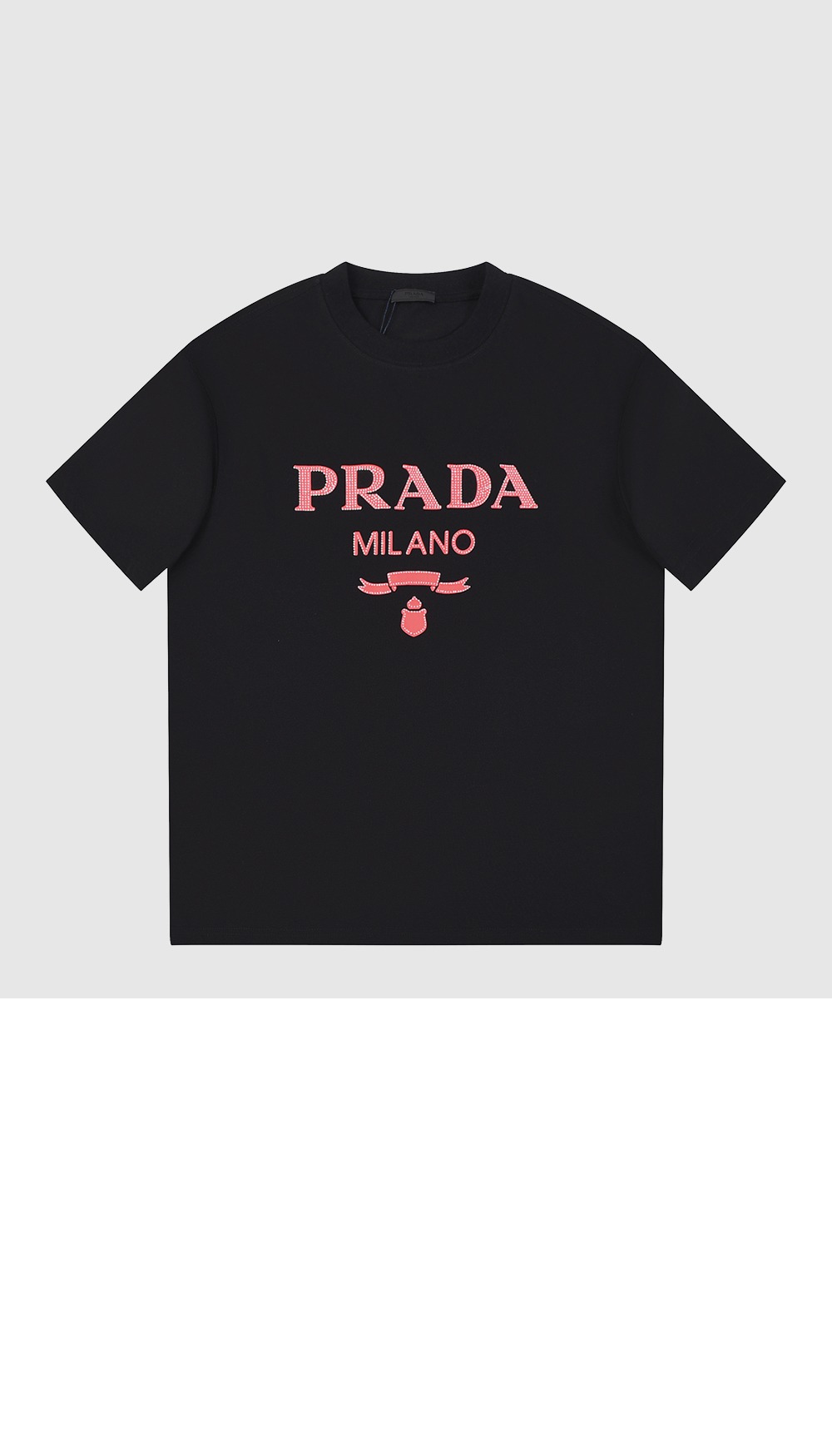 프라다 로고 프린트 반팔