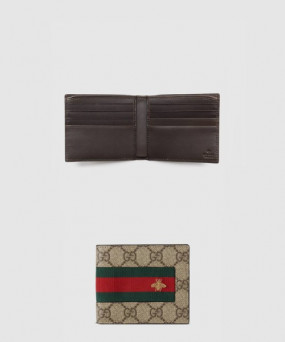 구찌 GG 수프림 웹 반지갑 408827