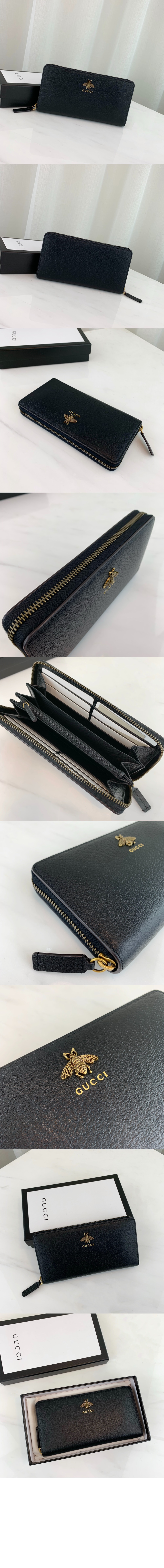 구찌 애니멀리어 지퍼월렛 523667