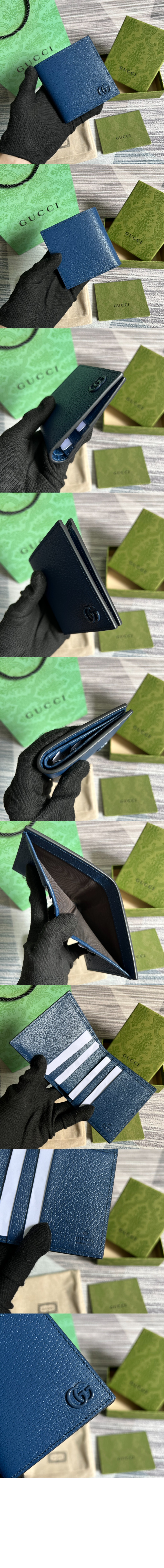 구찌 레더 지갑 722737