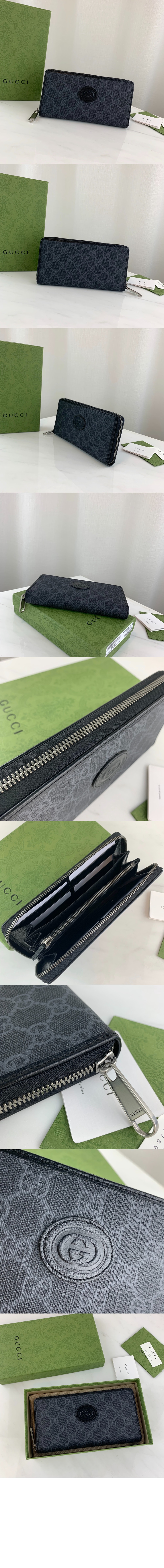 구찌 GG 모노그램 지퍼월렛 673003