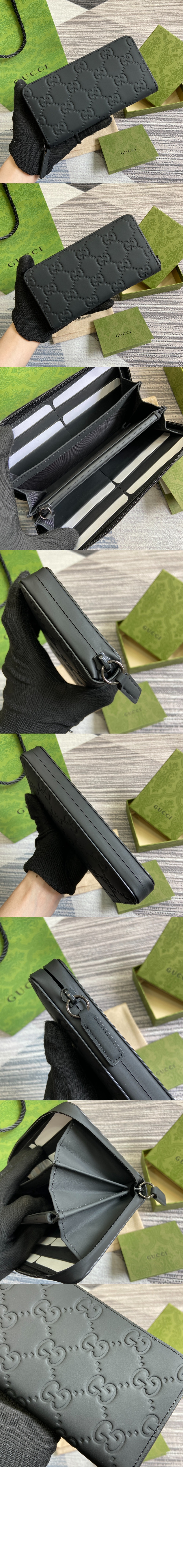 구찌 GG 러버 이펙트 지퍼월렛 771421