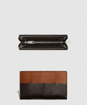보테가베네타 카세트 지퍼-어라운드 지갑 748054