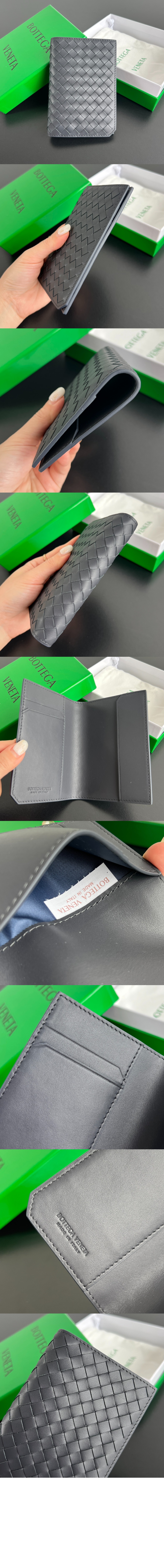 보테가베네타 인트레치아토 피콜로 여권 케이스 817398