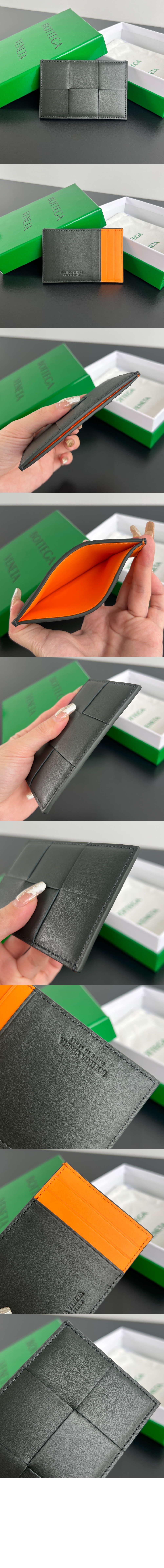 보테가베네타 베네타 카세트 신용카드 케이스 다크 그린 649597