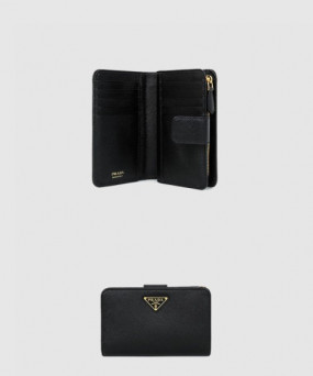 프라다 삼각로고 사피아노 중지갑 1M1225