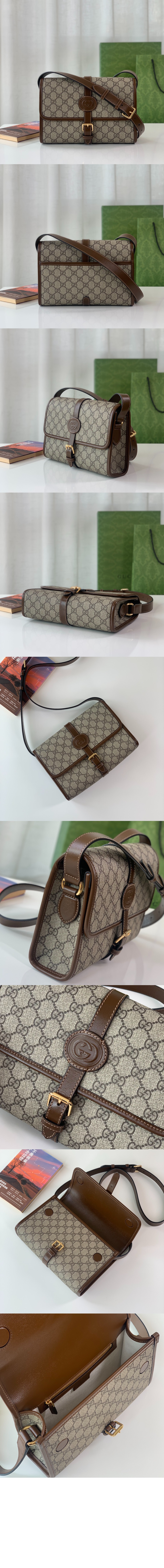 구찌 인터로킹 G 메신저백 745679