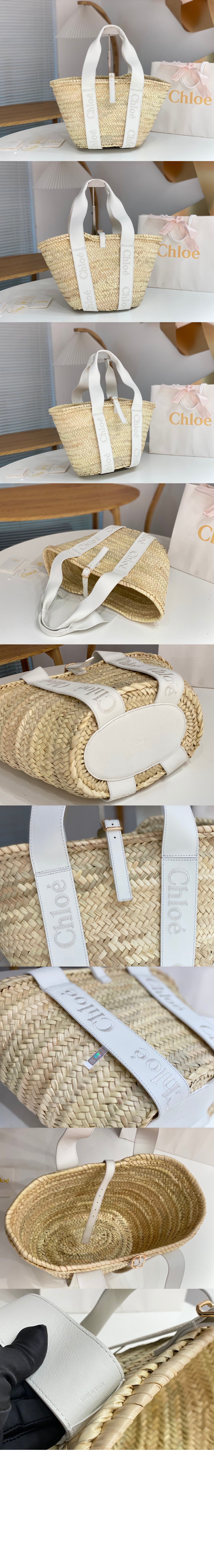 끌로에 숄더 밀짚백 SS303