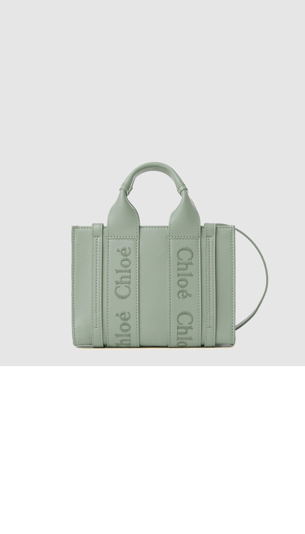 끌로에 우디 스트랩 토트백 스몰 US397