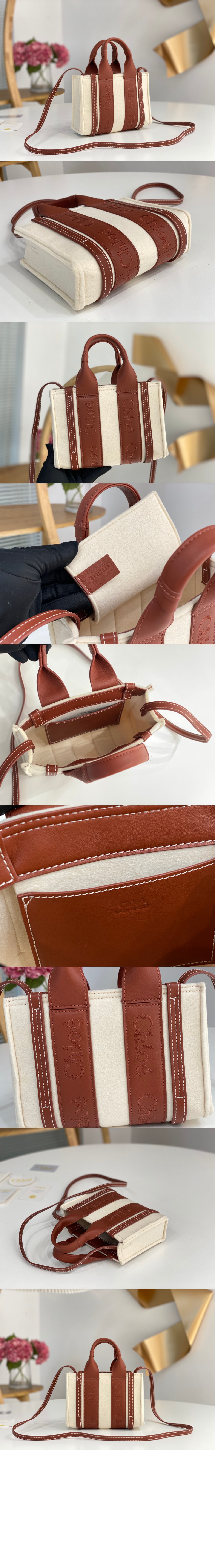 끌로에 우디 스트랩 토트백 미니 WP237