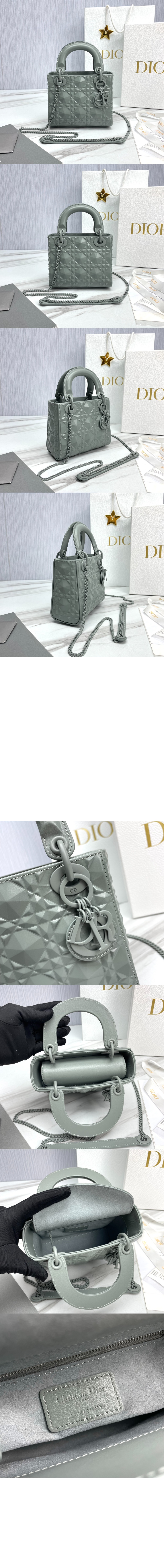 디올 레이디백 다이아몬드 까나쥬 미니 M0505