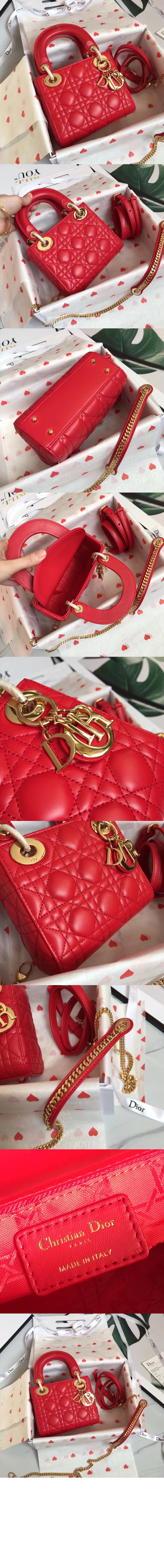 디올 레이디백 새틴 미니 M0500