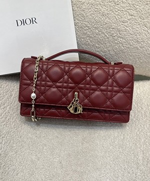 디올 미스 디올 탑 핸들 까나쥬 체인백