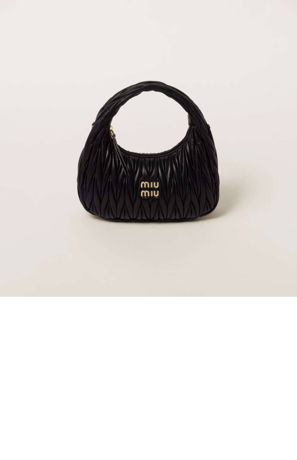 미우미우 완더 마테라쎄 나파 가죽 호보백 5BC153