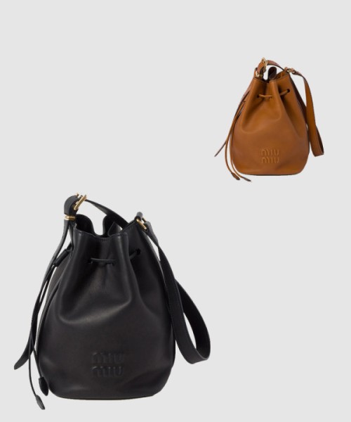 미우미우 가죽 버킷백 5BE090