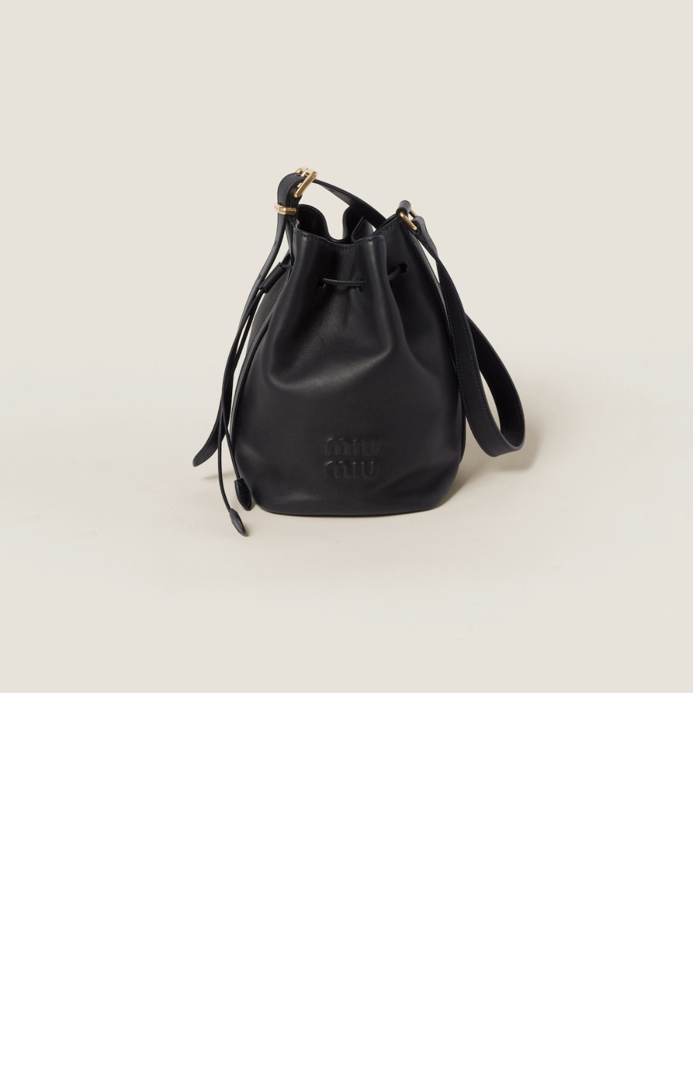 미우미우 가죽 버킷백 5BE090