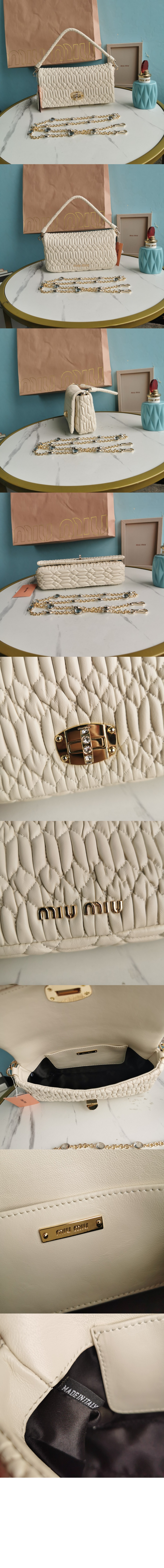 미우미우 크리스탈 숄더백 5BD417