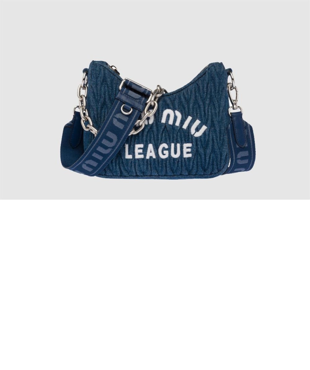 미우미우 마테라쎄 데님 숄더백 5BH211