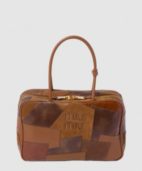 미우미우 레더 탑핸들백 5BB117