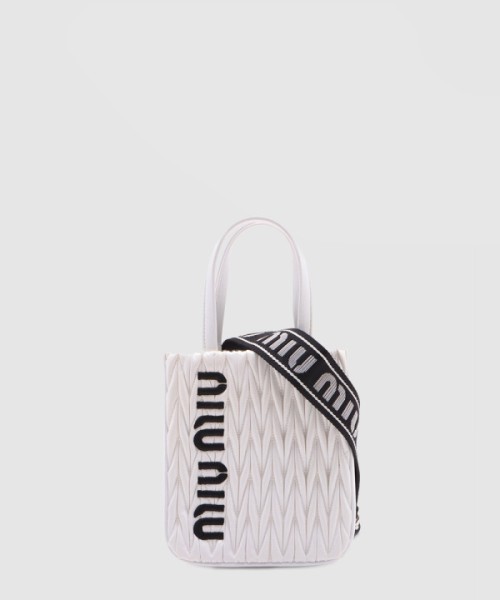 미우미우 마테라쎄 데님 핸드백 5BA220