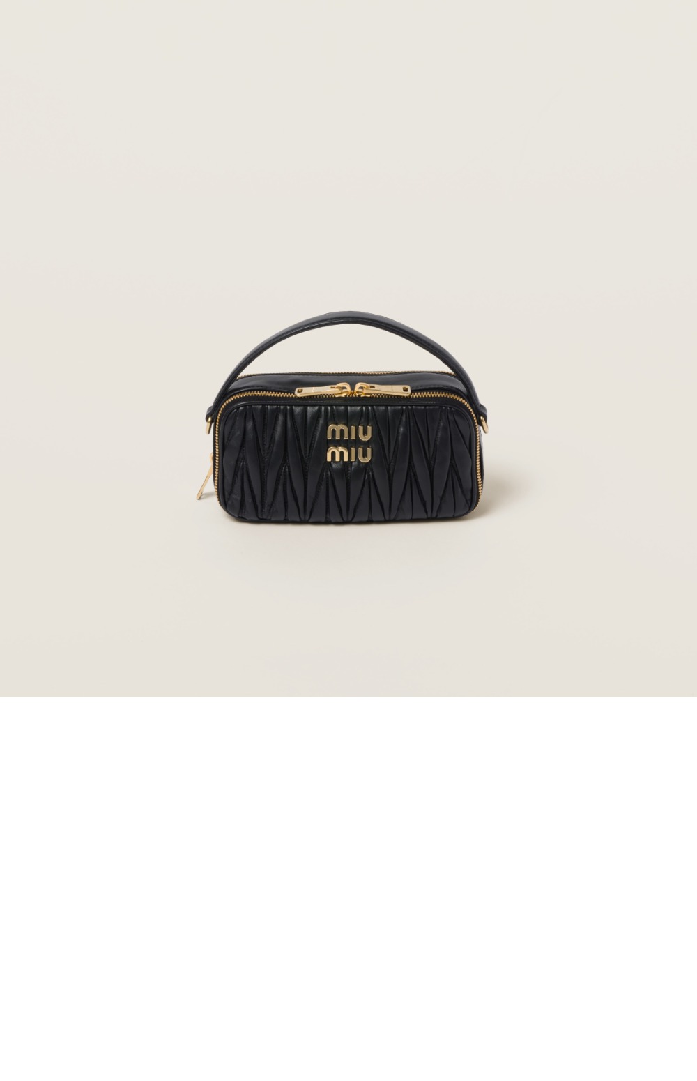 미우미우 마테라쎄 나파 가죽 숄더백 5BH229