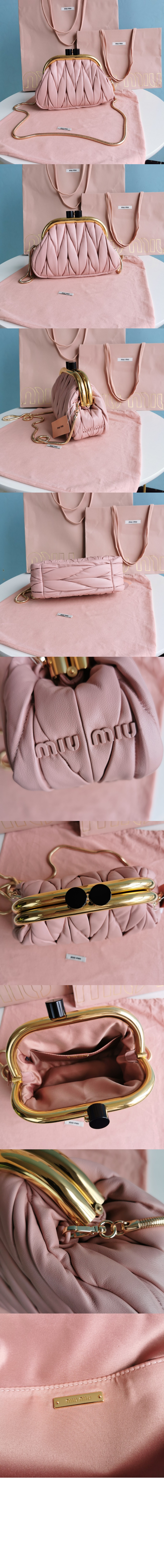 미우미우 벨 핸드백 5BK011