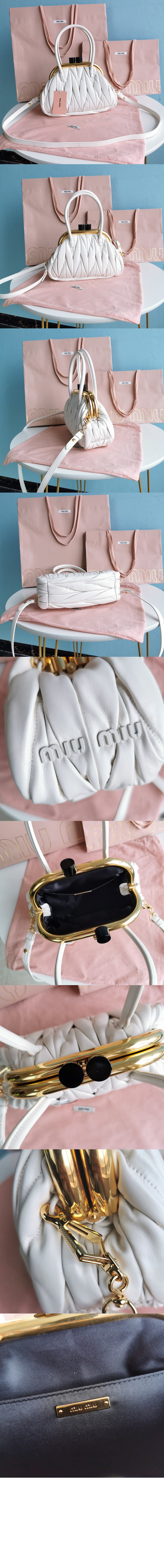 미우미우 벨 핸드백 5BK010